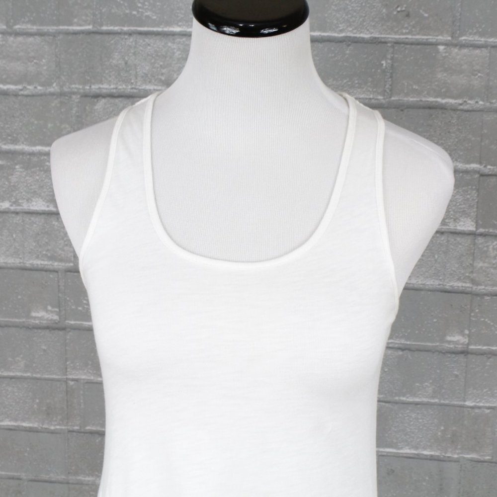 Anthro Leifnotes Asymmetrical White Tank Top - Picture 2 of 12